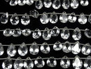 [Video] High Quality Crystal AAA Pear shape Faceted 14x10mm half or 1strand (8pcs ).