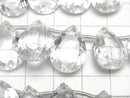 [Video] High Quality Crystal AAA Pear shape Faceted 18x13x7mm half or 1strand (8pcs ).