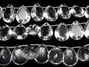 [Video] High Quality Crystal AAA Pear shape Faceted 20x15x8mm half or 1strand (8pcs)