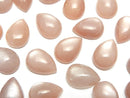 [Video] Peach Moonstone AAA- Pear shape Cabochon 14x10mm 2pcs