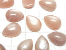 [Video] Peach Moonstone AAA- Pear shape Cabochon 14x10mm 2pcs