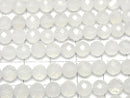 High Quality! White Chalcedony 64 Faceted Round 6mm 1strand beads (aprx.15inch/37cm)