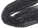 High Quality!  Onyx AAA 128Faceted Round 6mm 1strand beads (aprx.15inch/37cm)