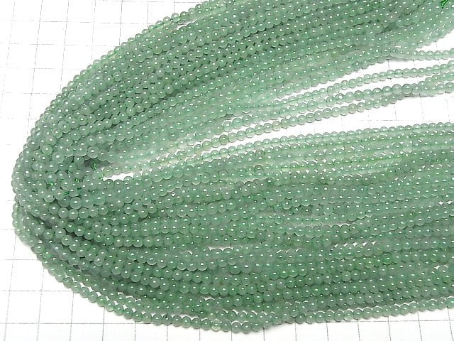 1strand $3.79! Green Aventurine Round 3mm 1strand beads (aprx.15inch / 38cm)