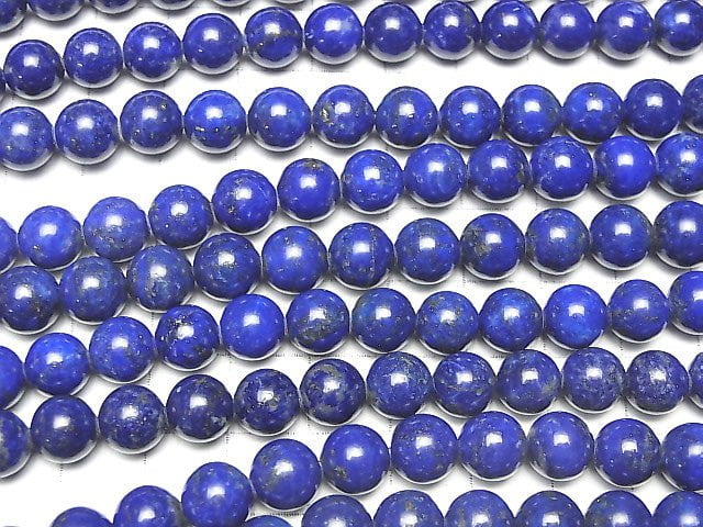[Video] Lapislazuli AA++ Round 8mm half or 1strand beads (aprx.15inch/36cm)