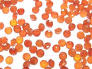 [Video] High Quality Carnelian AAA Undrilled Round Faceted 4x4x3mm 10pcs