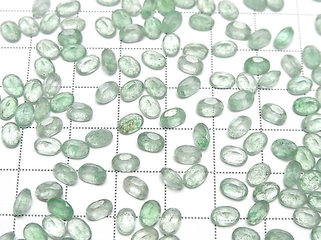 [Video] Green Aventurine AAA- Loose stone Oval Faceted 6x4mm 10pcs