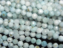 [Video]High Quality! Larimar Pectolite AA Faceted Round 3mm half or 1strand beads (aprx.15inch/36cm)