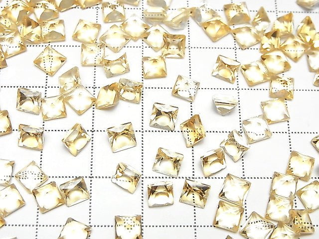 [Video]High Quality Citrine AAA Loose stone Princess cut 5x5mm 5pcs