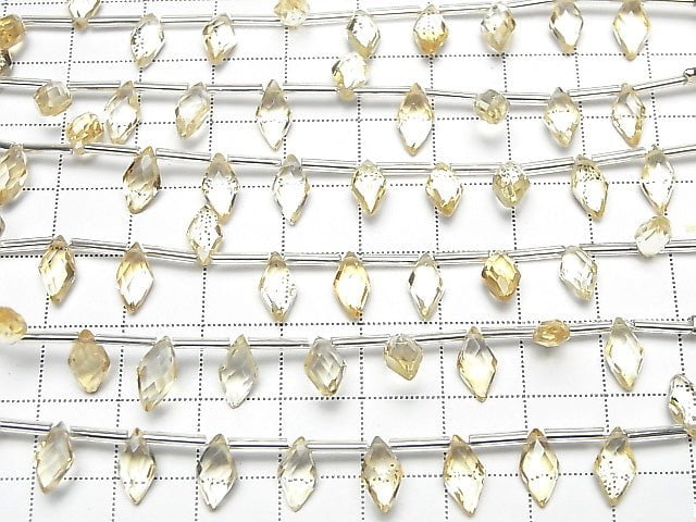 [Video] High Quality Citrine AAA Diamond Shape 10x5mm 1strand (8pcs)