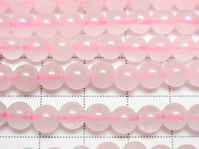 1strand $6.79! Rose Quartz Round 6mm [2mm hole] 1strand beads (aprx.14inch / 35cm)