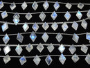 [Video] High Quality Rainbow Moonstone AA++ Diamond Faceted 11x7mm 1strand (8pcs)