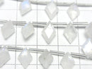 [Video] High Quality Rainbow Moonstone AA++ Diamond Faceted 11x7mm 1strand (8pcs)