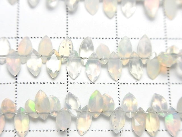 [Video]High Quality Ethiopian Opal AAA- Marquise Faceted 6x3mm half or 1strand beads (aprx.6inch/15cm)