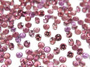 [Video] High Quality Rhodolite Garnet AAA Undrilled Round Faceted 3x3x2mm 10pcs