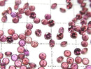 [Video] High Quality Rhodolite Garnet AAA Undrilled Round Faceted 3x3x2mm 10pcs
