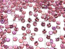 [Video] High Quality Rhodolite Garnet AAA Undrilled Round Faceted 3x3x2mm 10pcs