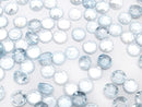 [Video] High Quality Sky Blue Topaz AAA Round Rose Cut 4x4mm 5pcs