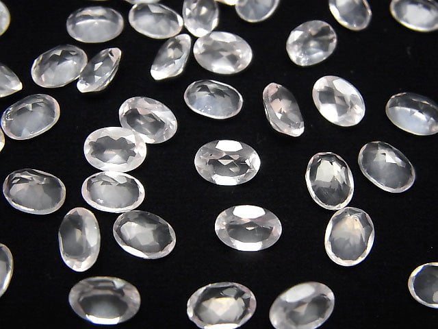[Video] High Quality Rose Quartz AAA Undrilled Oval Faceted 7x5x3mm 5pcs $5.79!