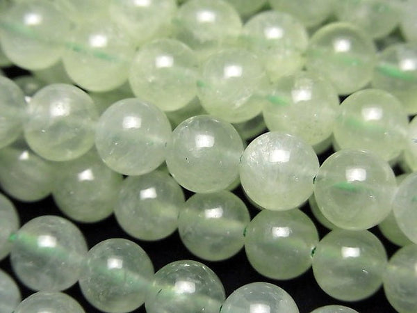 [Video]Prehnite AAA Round 8mm half or 1strand beads (aprx.15inch/37cm)