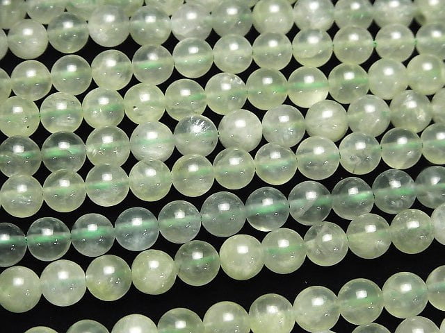 [Video]Prehnite AAA Round 8mm half or 1strand beads (aprx.15inch/37cm)