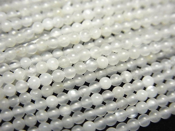 [Video]White Moonstone AA++ Round 2mm 1strand beads (aprx.15inch/37cm)
