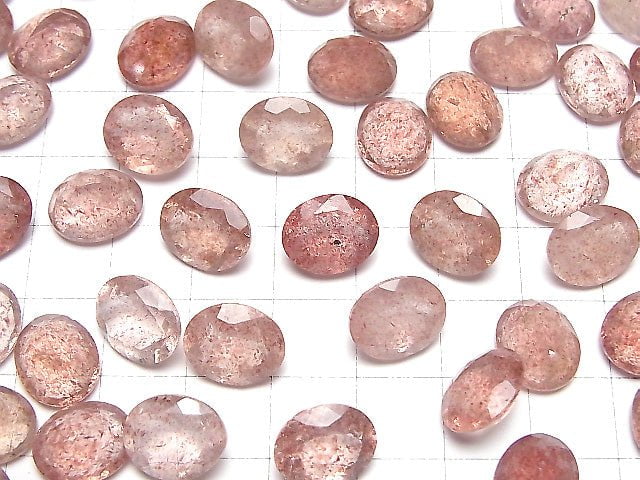 [Video] High Quality Pink Epidot AAA Undrilled Oval Faceted 12x10mm 4pcs