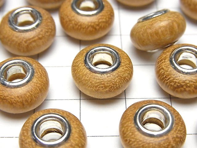 Wood Beads (Yellow) Roundel 14 mm [5 mm hole] 5 pcs $2.79!