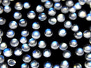 [Video] High Quality Rainbow Moonstone AAA++ Round Cabochon 3x3mm 10pcs