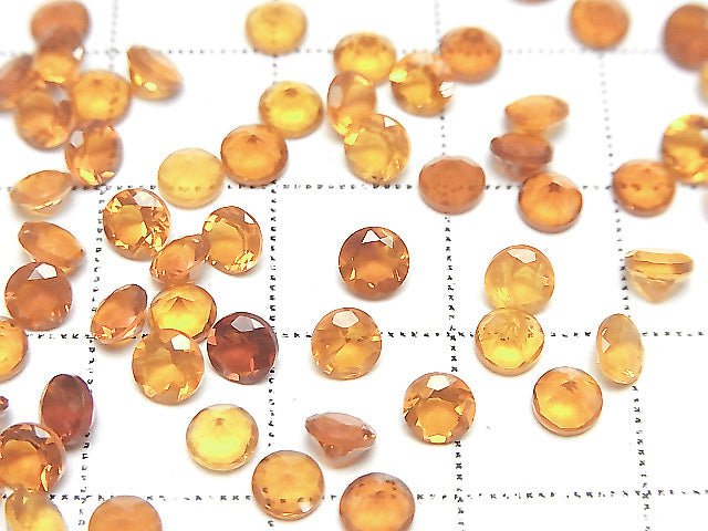 [Video]High Quality Mexican Opal (Fire Opal) AAA Loose stone Round Faceted 4x4mm 3pcs