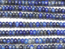 [Video] Lapislazuli AA Rondelle 4x4x2mm 1strand beads (aprx.15inch/36cm)