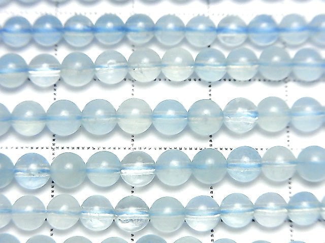 [Video] 1strand $11.79! Madagascar Aquamarine AA+ Round 4.5-5mm 1strand beads (aprx.15inch / 38cm)