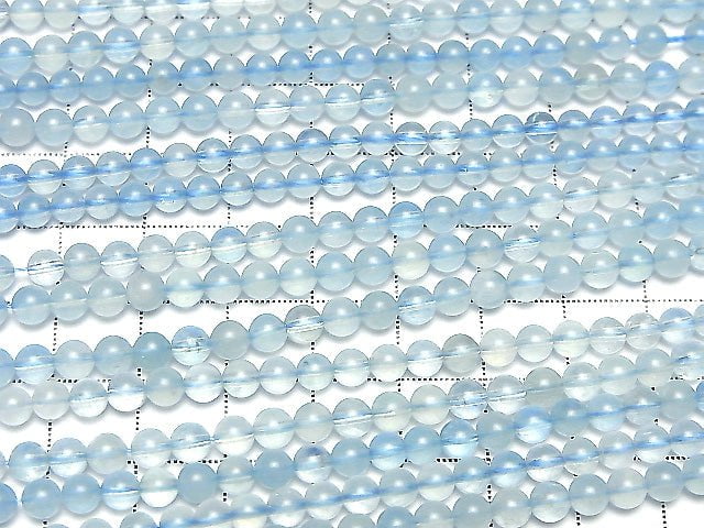 1strang 11,79 $! Madagaskar Aquamarin AA+ Rund 4,5-5mm 1strang Perlen (ca. 15 Zoll / 38 cm)