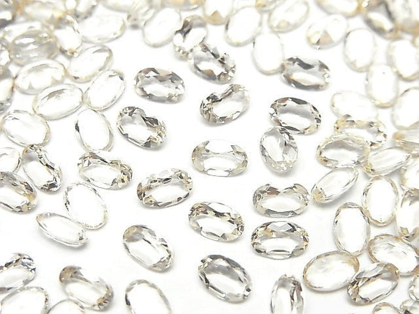 [Video] High Quality Scapolite Loose stone Oval Faceted 6x4mm 5pcs