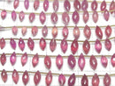 [Video]High Quality Ruby (Pink Sapphire)AA++ Marquise Rice Faceted Briolette half or 1strand beads (aprx.4inch/10cm)