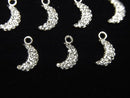 [Video] Diamond Moon Charm 7x5x1.5mm Silver925 1pc