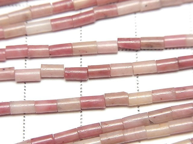 [Video] Siliceous Schist AA+ Tube 4x2x2mm 1strand beads (aprx.15inch / 38cm)