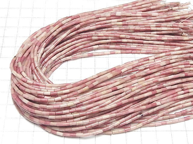 [Video] Siliceous Schist AA+ Tube 4x2x2mm 1strand beads (aprx.15inch / 38cm)