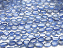 [Video]High Quality Kyanite AA++ Oval half or 1strand beads (aprx.15inch/38cm)