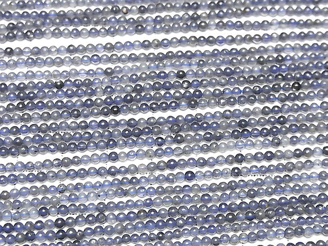 [Video]Iolite AA+ Round 2mm 1strand beads (aprx.15inch/37cm)
