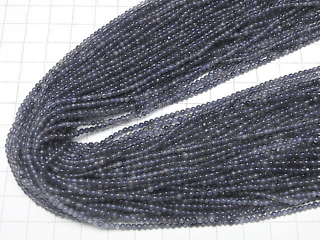 [Video]Iolite AA+ Round 2mm 1strand beads (aprx.15inch/37cm)