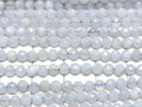 [Video] High Quality! Blue Lace Agate AA+ Faceted Round 3mm  1strand beads (aprx.15inch/37cm)