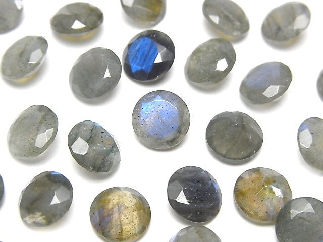 [Video] High Quality Labradorite AAA- Undrilled Round Faceted 8x8mm 5pcs $8.79!