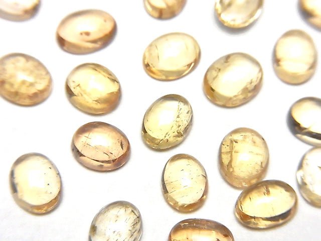 [Video] High Quality Imperial Topaz AAA- Oval Cabochon 6-6.5x5mm 4pcs $14.99!