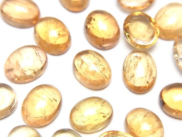 [Video] High Quality Imperial Topaz AAA- Oval Cabochon 9-9.5x6-7.5mm 3pcs $27.99!