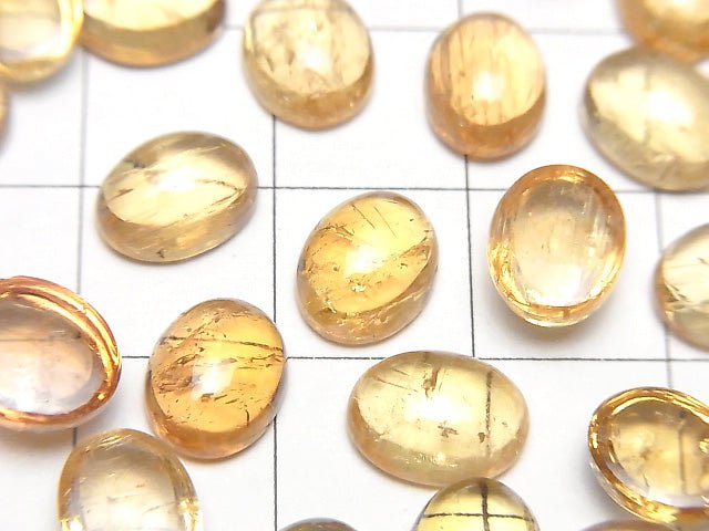 [Video] High Quality Imperial Topaz AAA- Oval Cabochon 9-9.5x6-7.5mm 3pcs $27.99!