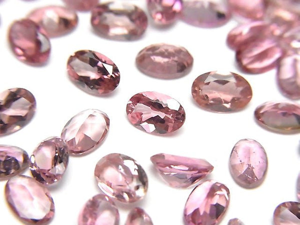 [Video] High Quality Pink Tourmaline AAA Loose Oval Faceted 6x4mm 5pcs