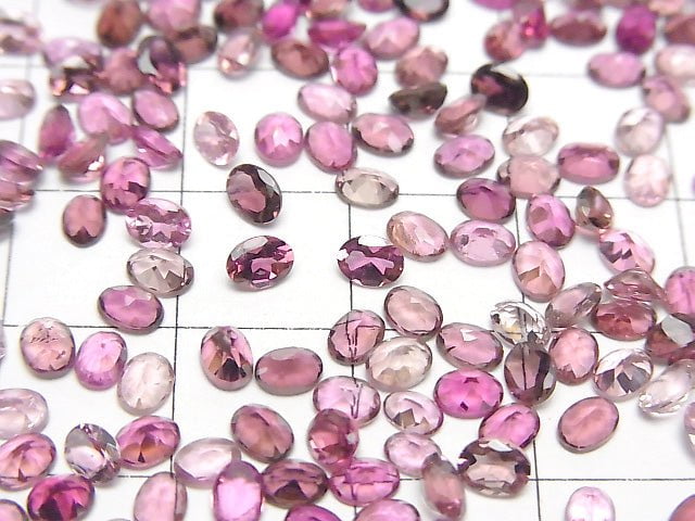 [Video] High Quality Pink Tourmaline AAA Loose Oval Faceted 4x3mm 5pcs