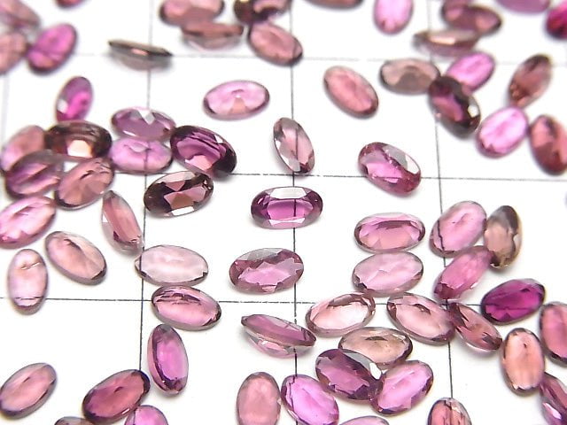 [Video] High Quality Pink Tourmaline AAA Loose Oval Faceted 5x3mm 5pcs