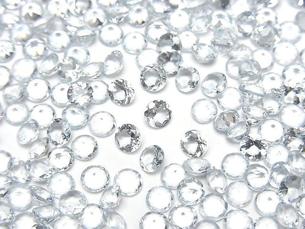 [Video] High Quality Aquamarine AAA Undrilled Round Faceted 4x4mm 3pcs $8.79!